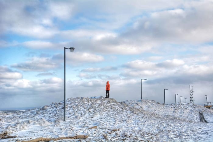 Skipper shown for scale