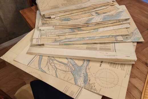 Four inches of maps