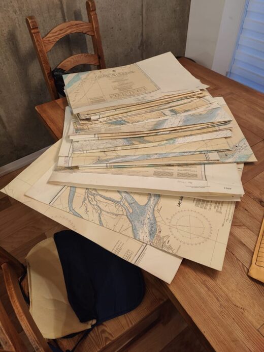 Four inches of maps