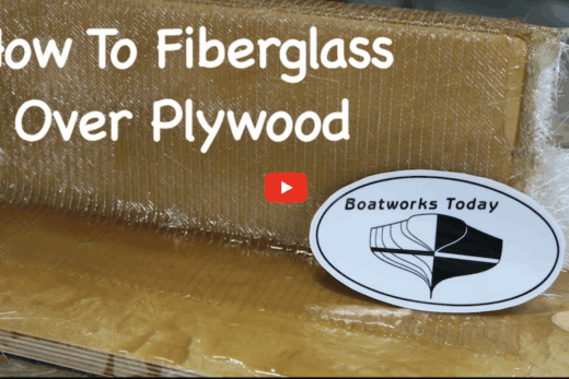How to fiberglass over plywood.
