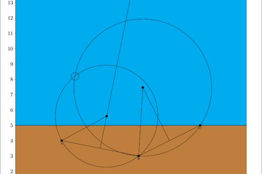 Application du théorême de l'angle inscrit.